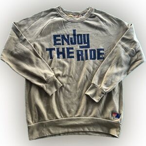 Aviator Nation “Enjoy the ride” Sweatshirt Women's Medium Mustard Made in USA